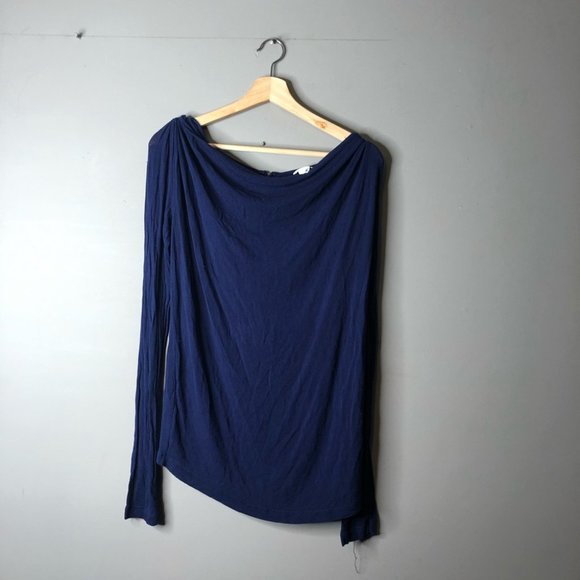 Club Monaco blue long sleeve top medium